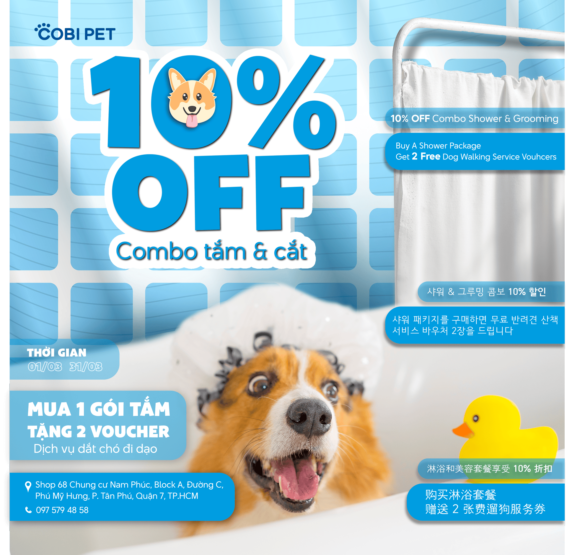 ưu đãi cobi pet store